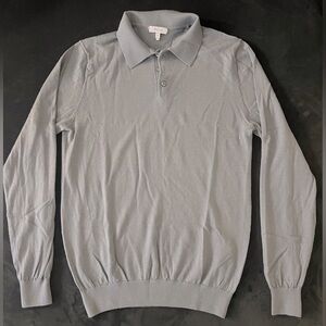 Reiss long sleeve knit polo